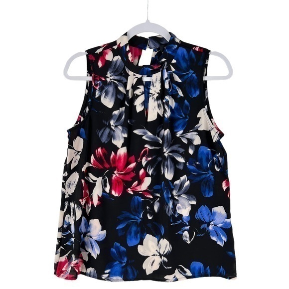 Nine West Tops - Nine West Womens Size S Floral Print Chiffon Sleeveless Blouse